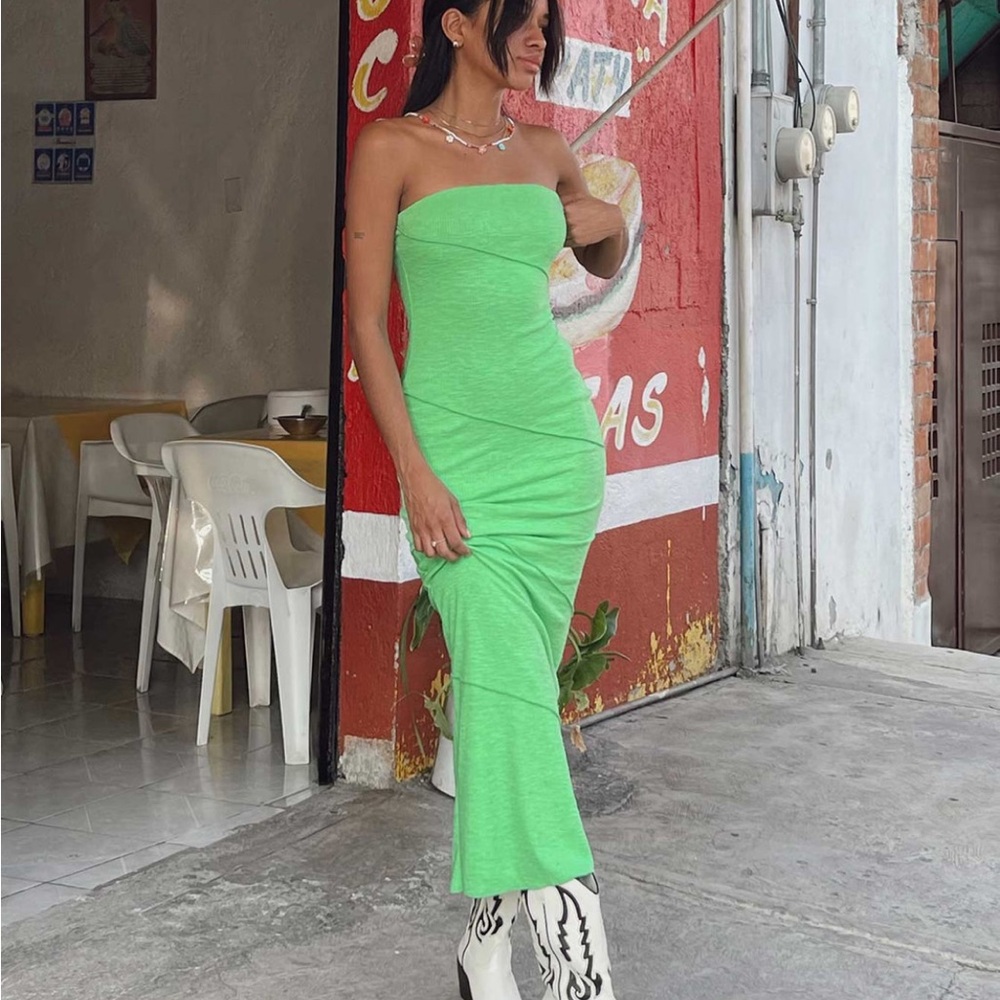 Princess Polly Green Oscar Midi Dress